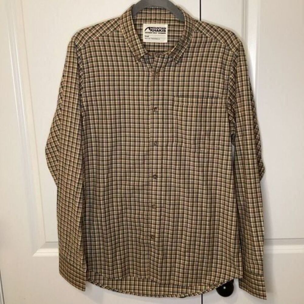 EUC Mens mountain Khakis‎ Button down plaid Top